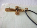 Кръст метален с плетен носач, снимка 3