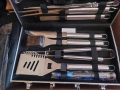 Комплект от 32 прибора за барбекю, комплект инструменти за грил от неръждаема стомана НОВО, снимка 11