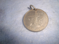 3 ВИСУЛКИ - УКРАШЕНИЯ ДИРХАМ ОАЕ ПЛОЧКА с ИНИЦИАЛИ ДК СТАРИ МЕДАЛЬОНИ 26156, снимка 3