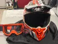 Мотокрос/ендуро каска Airoh Twist 2.0 Frame Orange Matt L 59-60 см + подарък очила Fox, снимка 4
