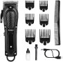 Нова Безжична професионална самобръсначка машинка тример за подстригване на коса брада Мъже Подарък, снимка 1 - Тримери - 41746658