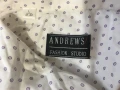 Риза Andrews 100 % памук, бяла на златни или лилави кръгчета, L (41-42), снимка 9