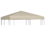vidaXL Покрив за шатра, 310 г/м², 3x3 м, бежов, снимка 1 - Градински мебели, декорация  - 44666252