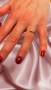 Уникален дамски пръстен от неръждаема стомана с камъни цирконий , снимка 1