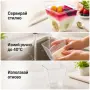 Квадратни десертни чашки 120 мл, 50 броя – прозрачни, елегантни и за многократна употреба, снимка 3