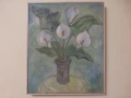 Картина Натюрморт "Ваза с цветя" Димитрий Любенов 1987 г, снимка 1