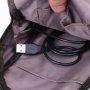 Удобна многофункционална чанта/раница през рамо с USB - BAG105 - цвят: Черен, Сив, Син, снимка 3