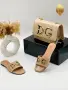 Dolce&Gabbana Елегантни Дамски Чехли С Ефектно Златисто Лого Код SEM-546 , снимка 6