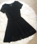 СТРАХОТНА черна рокля с черна дантела , снимка 1 - Рокли - 42143316
