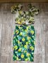 Разкошен нов свеж топ бюстие лимони лимон зелен листа квадратно деколте hm h&m , снимка 11