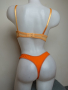Оранжев тюлен сутиен с прозрачни чашки и бродерии 75А/В размер, снимка 12