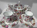 James Sadler Olde Chintz Чайник, чаши и чинийки, снимка 5