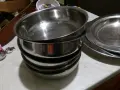 Купички алпака хром 5 броя и чинии алпака хромирани 2 броя нови, снимка 2