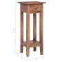 vidaXL Поставка за саксии, 30x30x75 см, махагоново дърво масив, снимка 8