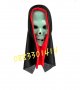 Карнавална маска Светещ череп с качулка Хелоуин Helloween 