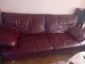 Кожени дивани тройка и двойка , снимка 3
