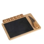 Home Detail дъска за сервиране с каменна плоча и нож за сирене, снимка 3