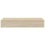 vidaXL Стенни рафтове с чекмеджета, 2 бр, дъб, 60x23,5x10 см, МДФ, снимка 7
