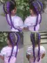 🎁Боксьорски Плитки 👑Box braids Детски прически Опашки Бохо Туистъри Ариел Къдрици Афро Канекалон , снимка 11