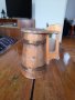 Стара дървена халба,чаша, снимка 1 - Други ценни предмети - 39069603