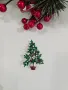 Брошка коледна - елха, снимка 4