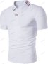 Мъжка бързосъхнеща поло тениска с яка и три копчета Pique Jersey, 2цвята - 023, снимка 2
