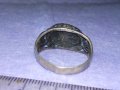 СТАРИНЕН ЕМАЙЛИРАН ОСМАНСКИ СРЕБЪРЕН ПРЪСТЕН СРЕБРО 925 със СУЛТАНСКА ТУГРА РЪЧНА ИЗРАБОТКА 40619, снимка 15
