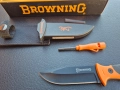 Нож BROWNING за оцеляване,кания с точило и свирка, снимка 4
