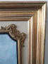 91х64см-8кг/стара голяма маслена картина-пано от гипс/голи деца/Рококо/дървена рамка, снимка 8