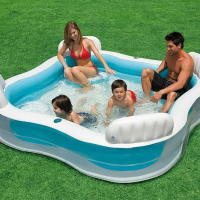 Надуваем басейн със седалки 229 х 66 см Swim Centre INTEX CROCOLAND, снимка 4 - Други стоки за дома - 44765786