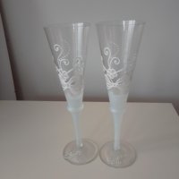 Сватбени чаши, снимка 1 - Чаши - 42075940