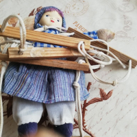 Стара кукла на стълба, снимка 4 - Други ценни предмети - 36330353