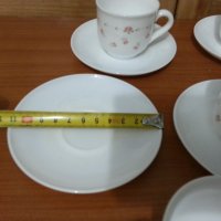Френски аркопал чашки за кафе, снимка 4 - Антикварни и старинни предмети - 36006569