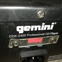 GEMINI CDX-2400 PROFESSIONAL CD PLAYER-ВНОС GERMANY 3108231047, снимка 12 - Ресийвъри, усилватели, смесителни пултове - 42030712
