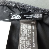 ZARA S нова бански долчника в черно с лъскави частици, снимка 7 - Бански костюми - 41580700