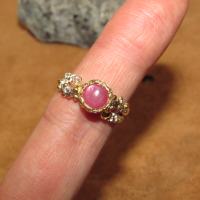 Сребърен пръстен с рубин подходящ за подарък №345, снимка 1 - Пръстени - 44768128