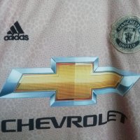 Manchester United Rashford Adidas рядка златиста тениска фланелка Рашфорд Манчестър Юнайтед размер М, снимка 4 - Тениски - 42300559