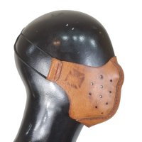 №4322 Мото маска от естествена кожа ръчна изработка, снимка 1 - Аксесоари и консумативи - 42262336