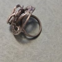 Сребърен пръстен (176), снимка 4 - Пръстени - 41788291