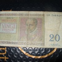 Белгия 20 франка 1956 г, снимка 2 - Нумизматика и бонистика - 41344413
