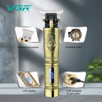 VGR V-091 професионален акумулаторен електрически тример за коса, метално острие, USB зареждане, снимка 5 - Машинки за подстригване - 41040473