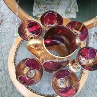 Луксозно буре с чаши и кана за вино , снимка 9 - Други ценни предмети - 41289413