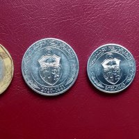 Монети Тунис, снимка 2 - Нумизматика и бонистика - 41189379