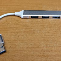 USB хъб 3.0, снимка 2 - Мрежови адаптери - 41098318