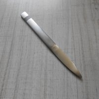 ЛОТ от 2 бр. стари ножове за писма ! стар нож БРОНЗОВ нож за писма ножка ножче, снимка 1 - Колекции - 35916798
