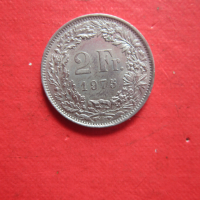 2 франка 1975 Швейцария монета , снимка 2 - Нумизматика и бонистика - 36194173