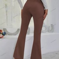 Дамски панталон с широки крачоли и висока талия, 3цвята - 023, снимка 14 - Панталони - 39259327