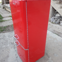 Луксозен червен хладилник ретро дизайн Amica 2 години гаранция!, снимка 7 - Хладилници - 44628773