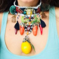 Чокър  от серията “Забранения плод” на дизайнерката Анелия Милчева, снимка 5 - Колиета, медальони, синджири - 41675716