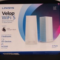 Linksys Velop WiFi 5 Tri-band mesh система AC2200, снимка 5 - Рутери - 42249695
